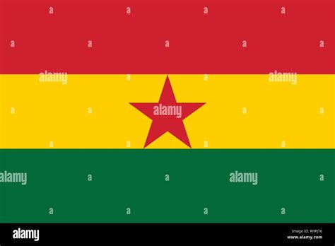 Vector Image of Ghana Flag. Based on the official and exact Ghana flag ...