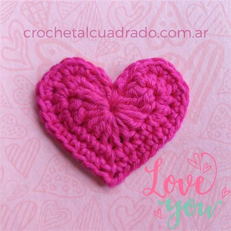 Guirnalda De Corazones Al Crochet Crochet Al Cuadrado Guirnalda De