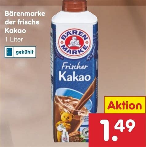 Bärenmarke der frische Kakao 1 Liter Angebot bei Netto Marken Discount