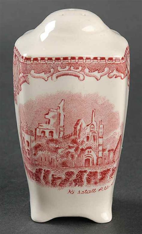 Old Britain Castles Pink No Crown Made England Pepper Shaker By