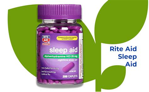 Rite Aid Natural Sleep Aid Caplets Diphenhydramine Hcl Mg