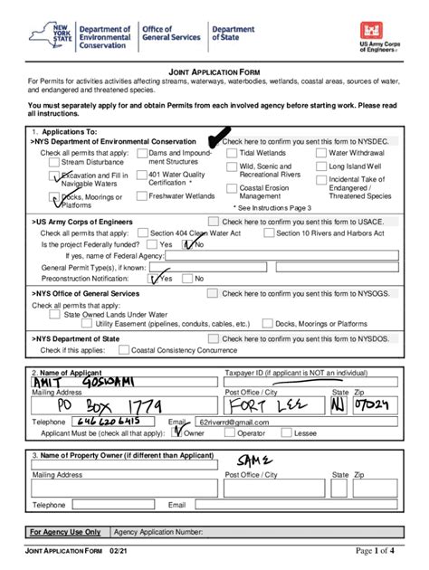 Fillable Online Dos Ny Dec Ny Govdatadecdocsjoint Application Form