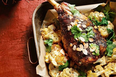 Moroccan Leg Of Lamb With Spiced Cauliflower Recipes Delicious Au