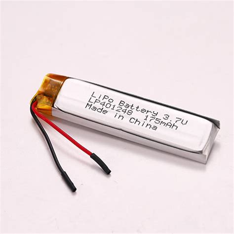 LP401248 175mAh 3 7V Rechargeable Lithium Polymer Batteries