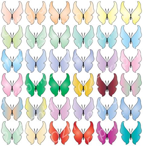 Etsy Artwork Butterfly Clip Art Graphic Artwork Vector Clipart