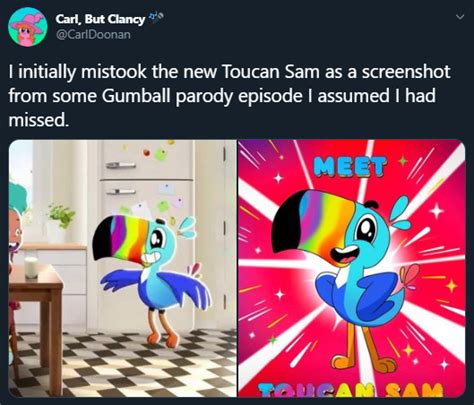 Toucan Sam Redesign Tweet Toucan Sam Redesign Know Your Meme