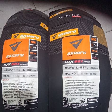 Jual Ban Kingland Ring Axcero Ctx Slick Botak Sepasang Depan Dan