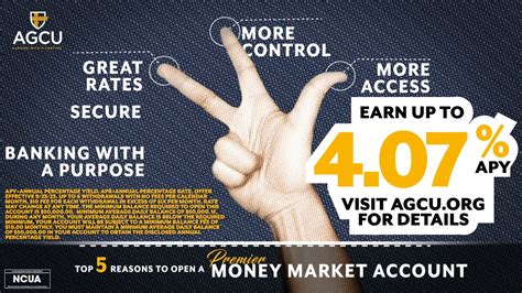 5 Reasons To Open A Money Market Account AGCU