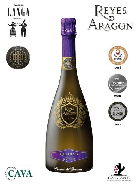 Comprar Cava Reyes De Aragon Reserva Brut Nature Central Del Gourmet