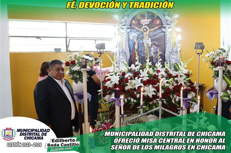 Misa De Central En Honor Al Se Or De Los Milagros En La Capilla De