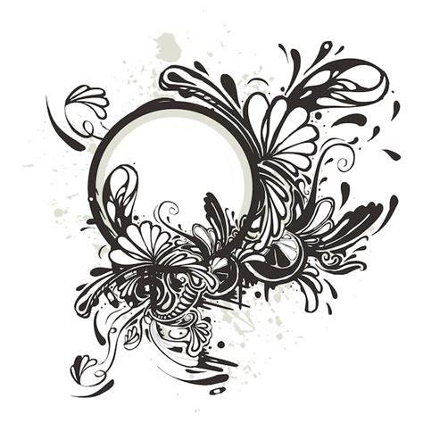 Premium Vector Floral Ornament And Blooming Leaves Vector Design