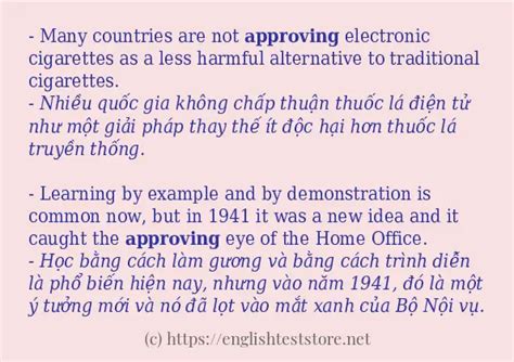 Cách Dùng Từ “approving” Englishteststore Tiếng Việt