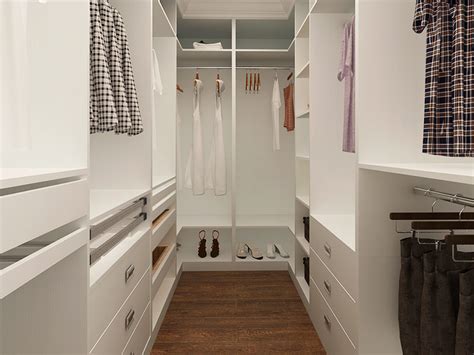 Modern White Melamine Walk In Closet YG14 M01 OPPEIN