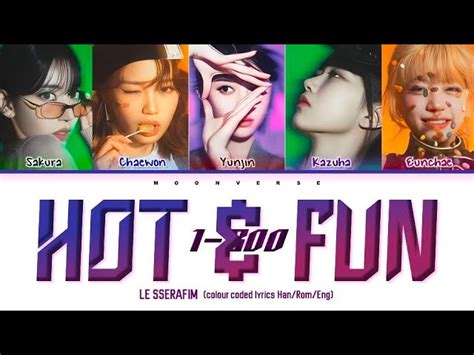 NEW UNRELEASED SONG LE SSERAFIM 르세라핌 1 800 HOT FUN Colour Coded Lyrics Chords Chordify