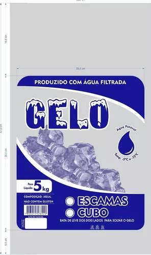 Saco Gelo Alça 5kg Em Cubos Ou Escamas pcte 250unids