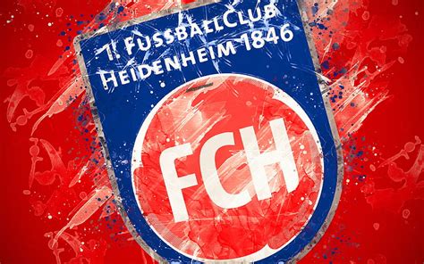 Fc Heidenheim 1846 Pintura Logo Creativo Equipo De Fútbol Alemán