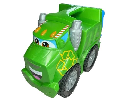 TONKA CHUCK ROWDY The Green Garbage Truck Toy Vehicle Hasbro 2009 ...