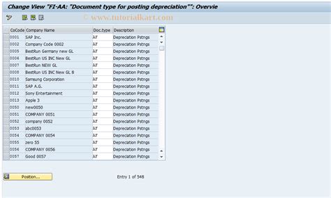 Ao71 Sap Tcode Document Type For Posting Depreciation