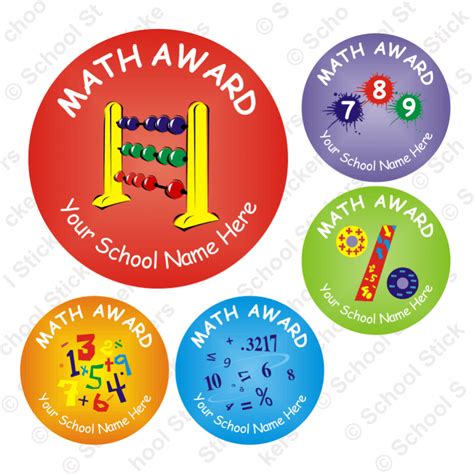 Math Sticker Set 1 | School Stickers for Teachers