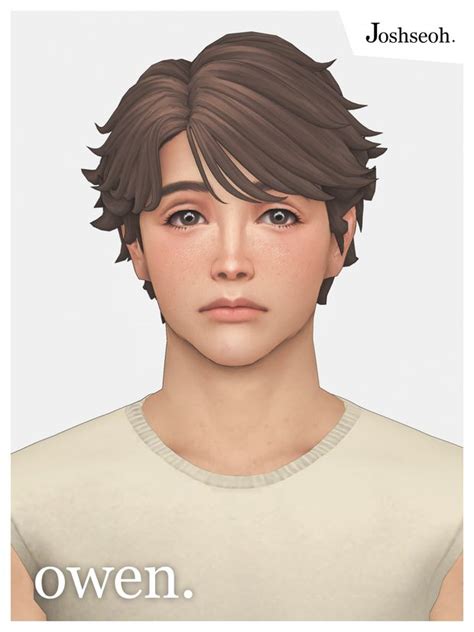 Owen Hair Josh Jo Se Oh Joshseoh Sims Hair Sims 4 Hair Male