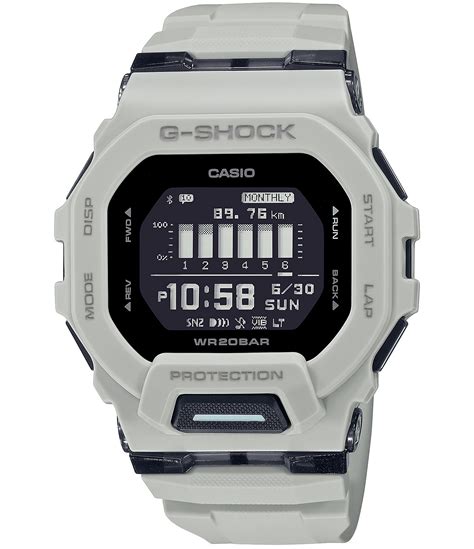 G Shock Mens Ana Digi Shock Resistant Square Resin Strap Watch Dillards