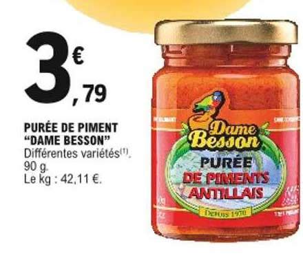 Promo Purée De Piment dame Besson chez E Leclerc iCatalogue fr