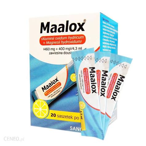 Maalox Zawiesina Doustna 20 Saszetek Na Zdrowie