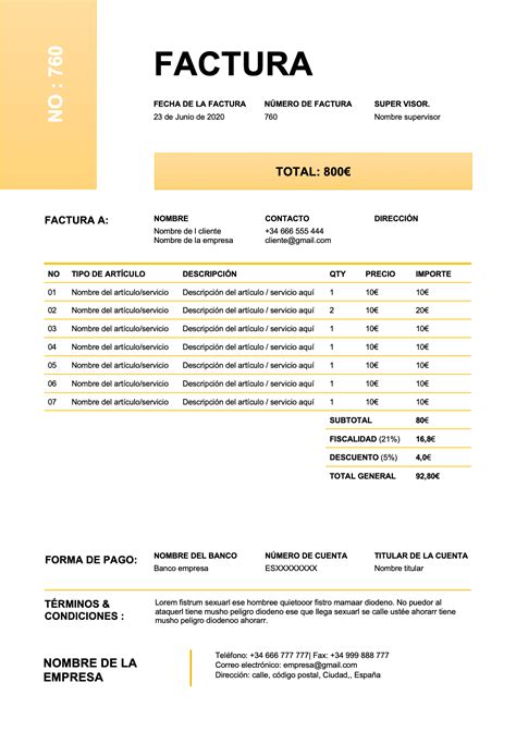 Factura Performa O Factura Proforma Ideas De Plantillas De Facturas