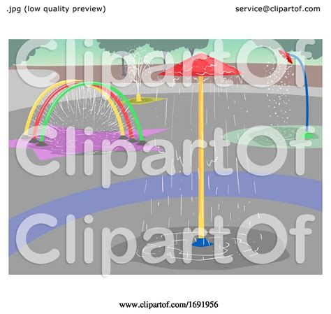 Splash Pads Water Park Illustration By Bnp Design Studio 1691956