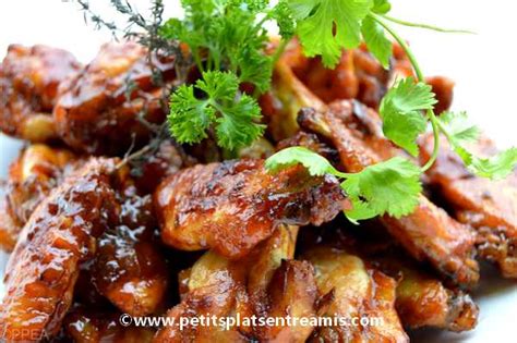 Ailerons de poulet laqués Petits Plats Entre Amis