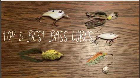 Top 5 Best Bass Lures Youtube