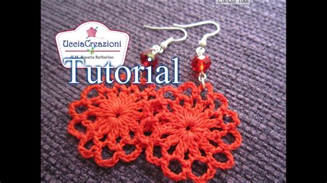 Tutorial 10 Orecchini Facili All Uncinetto Crochet Earrings YouTube