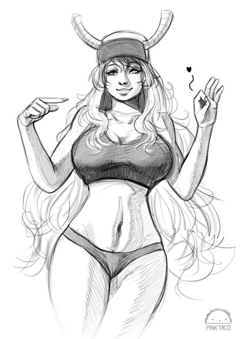Lucoa Sketch By Pinktaco Hentai Foundry