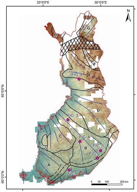 LiDAR-based Preliminary Ice stream lobes Map of Finland (PIMF). Main ...