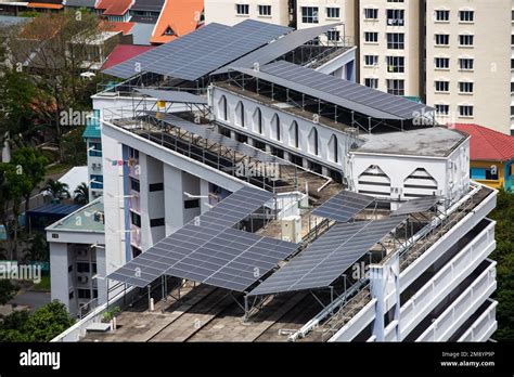 solar panels installed  public housing roof top  harvest energy