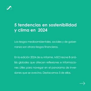 5 Tendencias A Vigilar En Materia De Sostenibilidad Y Clima En 2024 PDF