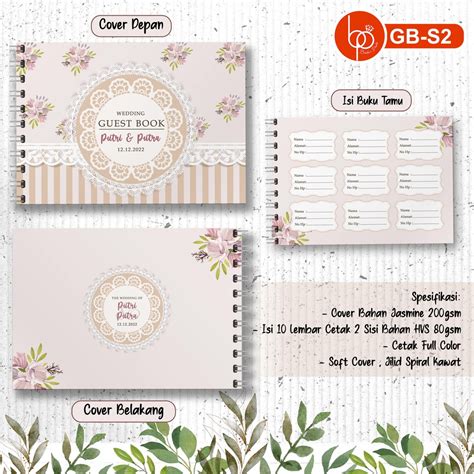 Jual Buku Tamu Undangan Nikah Pernikahan Wedding Guest Book Classic