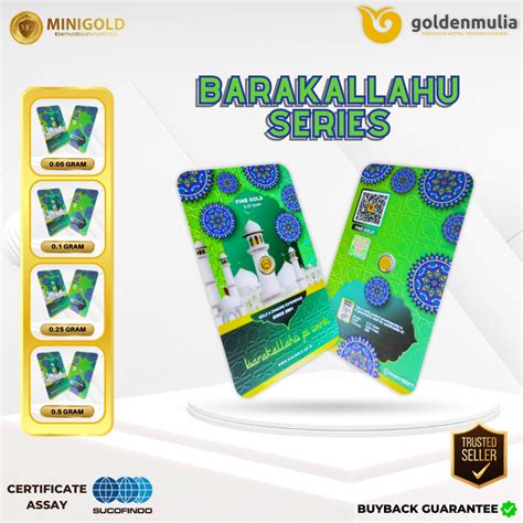 Jual Golden Mulia Mini Gold Gift Series Barakallahu Hijau Gr