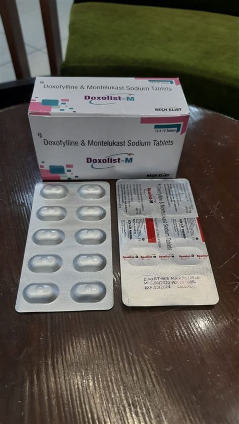 Doxofylline Sr Mg Montelukast Sodium Mg Tablets At Rs Box