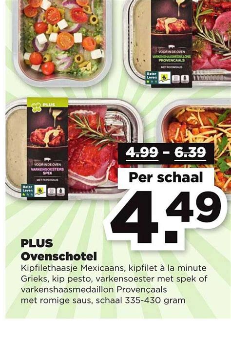 Plus Ovenschotel Kipfilethaasje Mexicaans Kipfilet La Minute Grieks