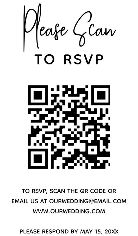 Modern Photo Qr Code Rsvp Simple Wedding Enclosure Card Zazzle In 2022 Wedding Enclosure