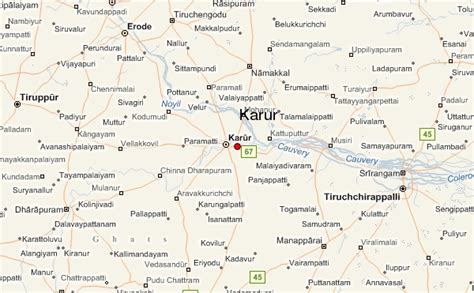 Karur city map - Karur City Guide