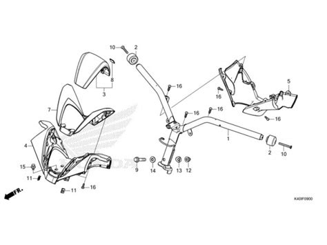Embellecedor Manillar Superior Honda Forza