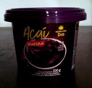 Calorias em 3 1 2 colheres de sopa 60 g Açaí Guaraná e Fatos