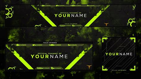 New Free Abstract YouTube Banner, Header and Avatar Rebrand Template ...