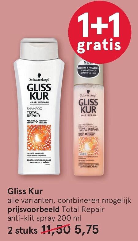 Gliss Kur Shampoo Haarverzorging Folder Aanbieding Bij Etos Details