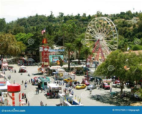 Top View Of The Fairgrounds, Los Angeles County Fair, Fairplex, Pomona, California Editorial ...