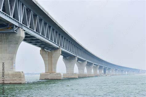 Padma Setu , padma river , Padma Bridge under construction Stock Photo | Adobe Stock