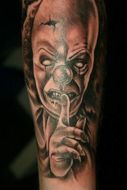 Pics Photos Evil Clown Sleeve Tattoo Designs Scary Clown Face Clown Faces Scary Clowns Evil