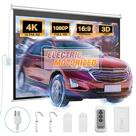 Top 10 4K Motorized Projector Screen of 2022 - Katynel